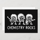 Chemistry Rocks Science Rock Band 招待状 (正面/裏面)