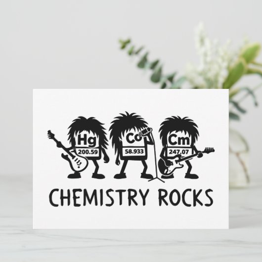 Chemistry Rocks Science Rock Band 招待状 (スタンド正面)