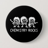 Chemistry Rocks Science Rock Band 缶バッジ (正面)