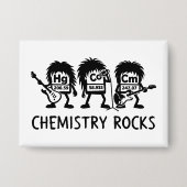 Chemistry Rocks Science Rock Band 缶バッジ (正面)