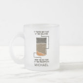 Chemistry SolutionカスタムがLab Tech Gagを沈降 フロストグラスマグカップ (左)