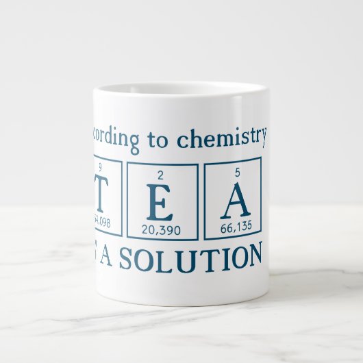 Chemistry TEAはソリューション ジャンボコーヒーマグカップ (正面)