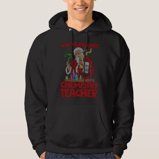 Chemistry teacher Santa Claus Lab Work Ugly Christ パーカ (正面)