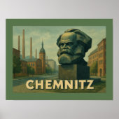 Chemnitz Germany City Art ポスター (正面)