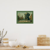 Chemnitz Germany City Art ポスター (キッチン)
