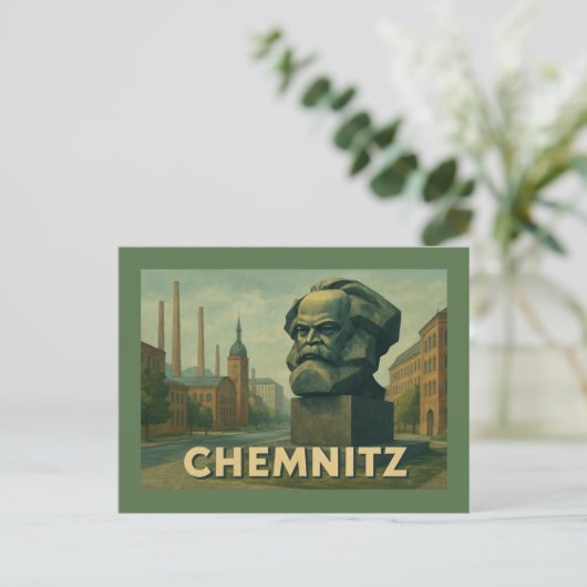 Chemnitz Germany City Art ポストカード (スタンド正面)
