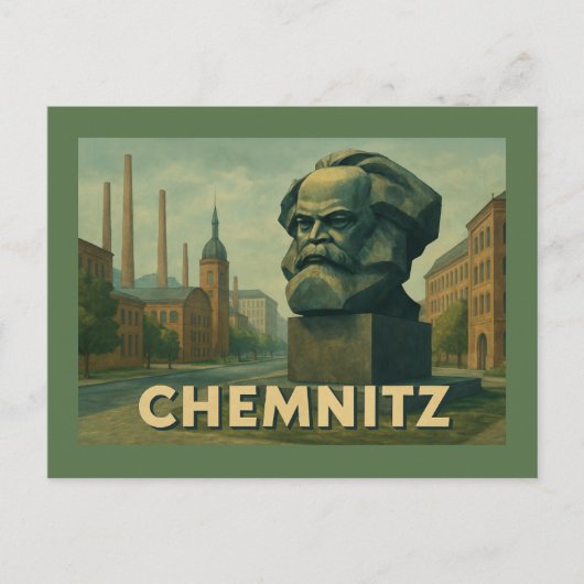 Chemnitz Germany City Art ポストカード (正面)