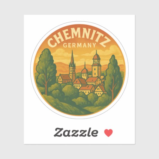 Chemnitz Germany Scenic Art シール (シート)