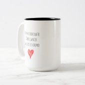 Chemoがんユーモア ツートーンマグカップ (正面左)