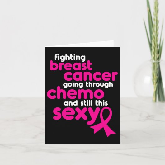 ChemoとStiを通過する乳がんとの闘い カード (正面)