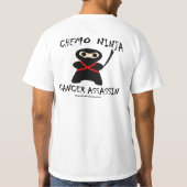 Chemoの忍者の蟹座の暗殺者 Tシャツ (裏面)