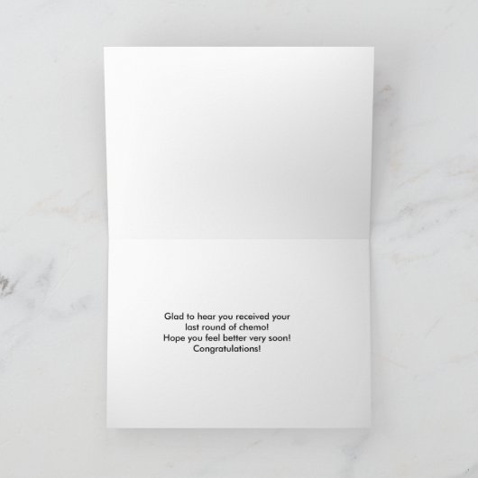 Chemoの最後の円形、犬、IV カード (内部)