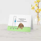 Chemoの最後の円形、犬、IV カード (黄色い花)