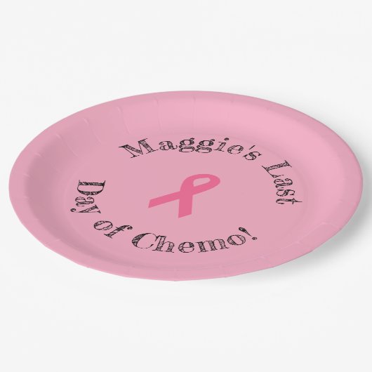 Chemoパーソナライズな"の最後の日"の紙皿 ペーパープレート (アングル)