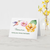Chemo考えトリートメントの花の間あなた カード (黄色い花)