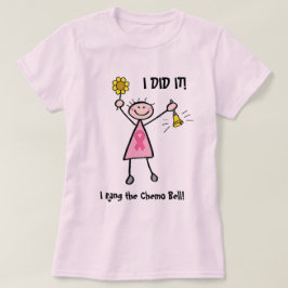 Chemo鐘-ピンクのリボンの乳癌 Tシャツ