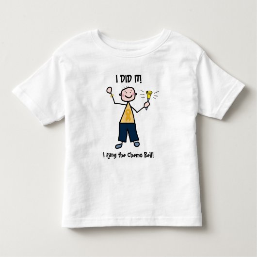 Chemo鐘-幼年期の蟹座の金ゴールドのリボン トドラーTシャツ (正面)