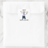 Chemo Bell – 一般がん男性 スクエアシール (バッグ)