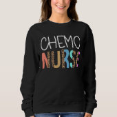 Chemo Nurse Bohemian Cheetah Leopard Print Pattern スウェットシャツ (正面)