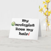 ChemoHair Blk Ltrs カード (黄色い花)