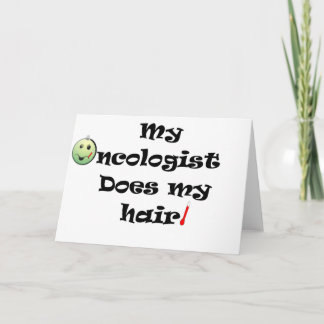 ChemoHair Blk Ltrs カード