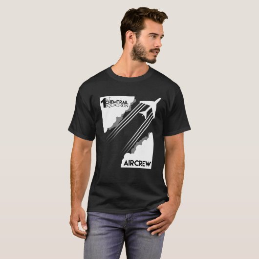 Chemtrail Squadron Aircrew T-shirt design Tシャツ (正面フル)