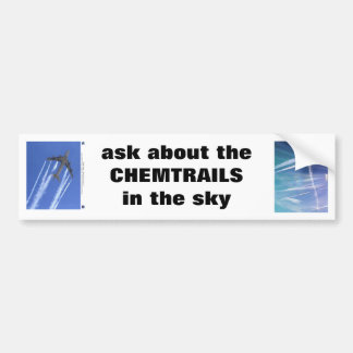 "CHEMTRAILSについて"メッセージのTシャツ尋ねて下さい バンパーステッカー
