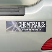 Chemtrailsのバンパーステッカー バンパーステッカー (車上)