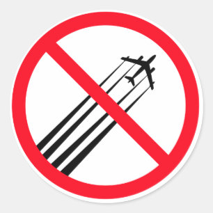 Chemtrailsの反ステッカー ラウンドシール