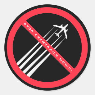 CHEMTRAILS NOWストップステッ素晴らしカー ラウンドシール