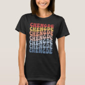 Chengde City Groovy Retro Tシャツ (正面)