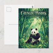 Chengdu Research Base of Giant Panda Breeding ポストカード (正面/裏面)