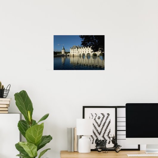 Chenonceau Chatau, River Cher, Loir-et-Cher, 2 ポスター (ホームオフィス)