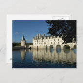Chenonceau Chatau, River Cher, Loir-et-Cher, 2 ポストカード (正面/裏面)