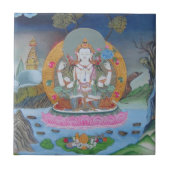 Chenrezigのタイル タイル (正面)