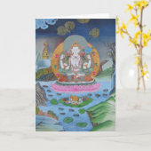 Chenrezigの挨拶状 カード (黄色い花)