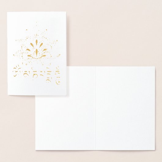 Chenrezig蓮との慈悲の仏法マントラ 箔カード (ディスプレー)