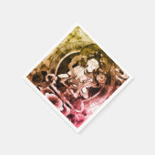Chenrezing仏、ヴィンテージHeruka、チベット(パーティー) スタンダードカクテルナプキン (角)