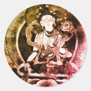Chenrezing仏、ヴィンテージHeruka、チベット ラウンドシール