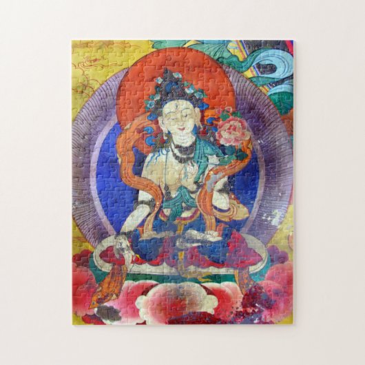 Chenrezing Buddha, Heruka & Tibet /Darma ジグソーパズル (縦)