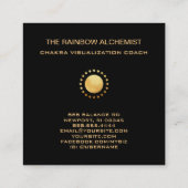 *~* Chensial金ゴールド聖域チャクラグリッター スクエア名刺 (裏面)