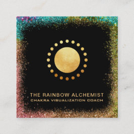 *~* Chensial金ゴールド聖域チャクラグリッター スクエア名刺