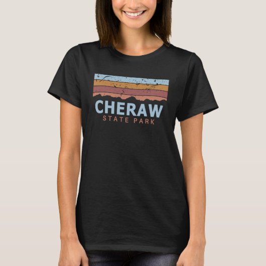 Cheraw State Park South Carolina Retro Cool Tシャツ (正面)