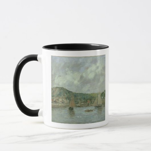 Cherbourg 1883年(キャンバスの油) マグカップ (左)