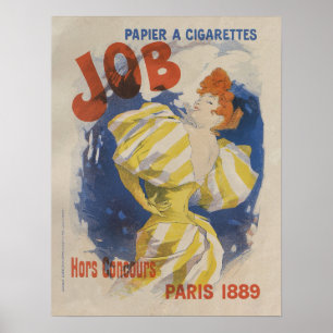 Cheretジュール、Papierタバコの仕事1895年 ポスター