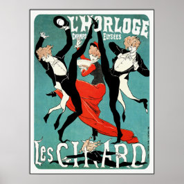 Cheret Art Nouveau Poster:  Les Girard: Dance ポスター