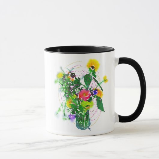 Cherie's Blooms! Black 11 oz Combo Mug マグカップ (右)