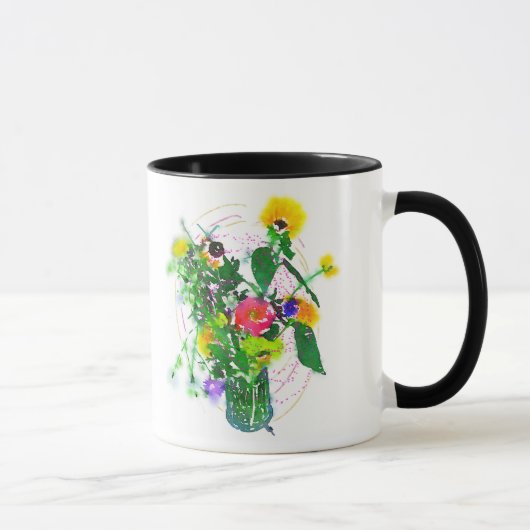 Cherie's Garden ブラック 11 oz コンボマグ マグカップ (右)