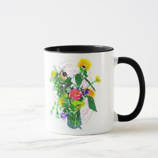 Cherie's Garden Black 11 oz Combo Mug マグカップ