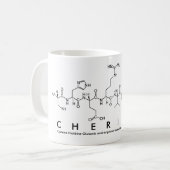 Cherilynペプチド名mug コーヒーマグカップ (正面左)